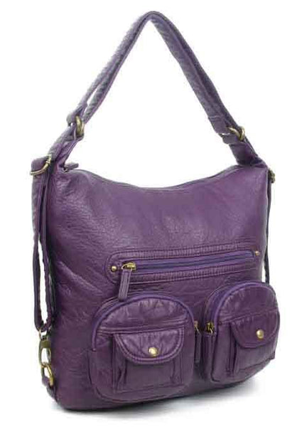 NWT OPELLE Lilac FOLD OVER CLUTCH, Artisan Made Italian Leather Crossbody  Bag