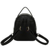 Sirena Sustainable Vegan Leather Simply and Modern Backpack - Black