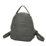 Sirena Sustainable Vegan Leather Simply and Modern Backpack - Dark Grey