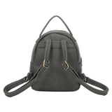 Sirena Sustainable Vegan Leather Simply and Modern Backpack - Dark Grey