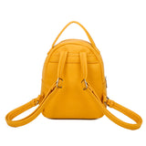 Sirena Sustainable Vegan Leather Simply and Modern Backpack - Mustard