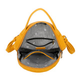 Sirena Sustainable Vegan Leather Simply and Modern Backpack - Mustard