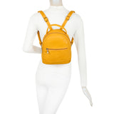 Sirena Sustainable Vegan Leather Simply and Modern Backpack - Mustard