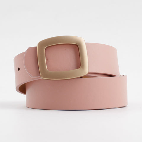 Susie Retro Vegan Leather Women's Belt - Blush