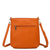 Zara Vegan Leather Multi Interchangeable Strap Crossbody - Cognac