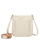 Zara Vegan Leather Multi Interchangeable Strap Crossbody - Cream