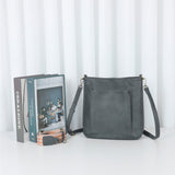 Zara Vegan Leather Multi Interchangeable Strap Crossbody - Dark Grey