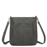 Zara Vegan Leather Multi Interchangeable Strap Crossbody - Dark Grey