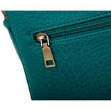 Zara Vegan Leather Multi Interchangeable Strap Crossbody - Teal