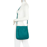 Zara Vegan Leather Multi Interchangeable Strap Crossbody - Teal