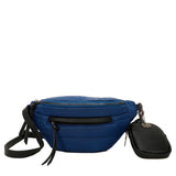 Lilian Sustainable Nylon Puffer Fashionable Belt and Bum Bag - Blue