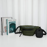 Lilian Sustainable Nylon Puffer Fashionable Belt and Bum Bag - Green