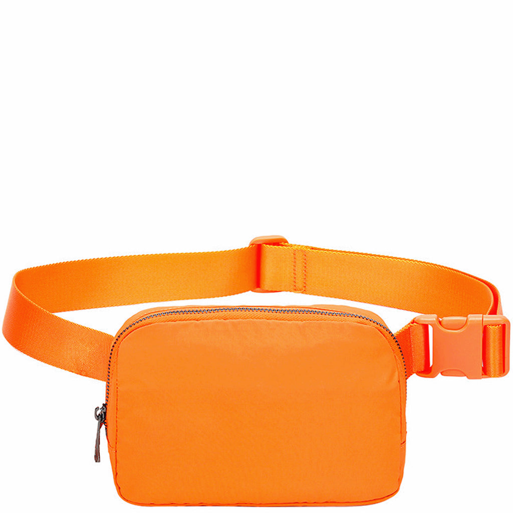 Adelaide's Water Repellent Nylon Belt Fanny Bag - Orange