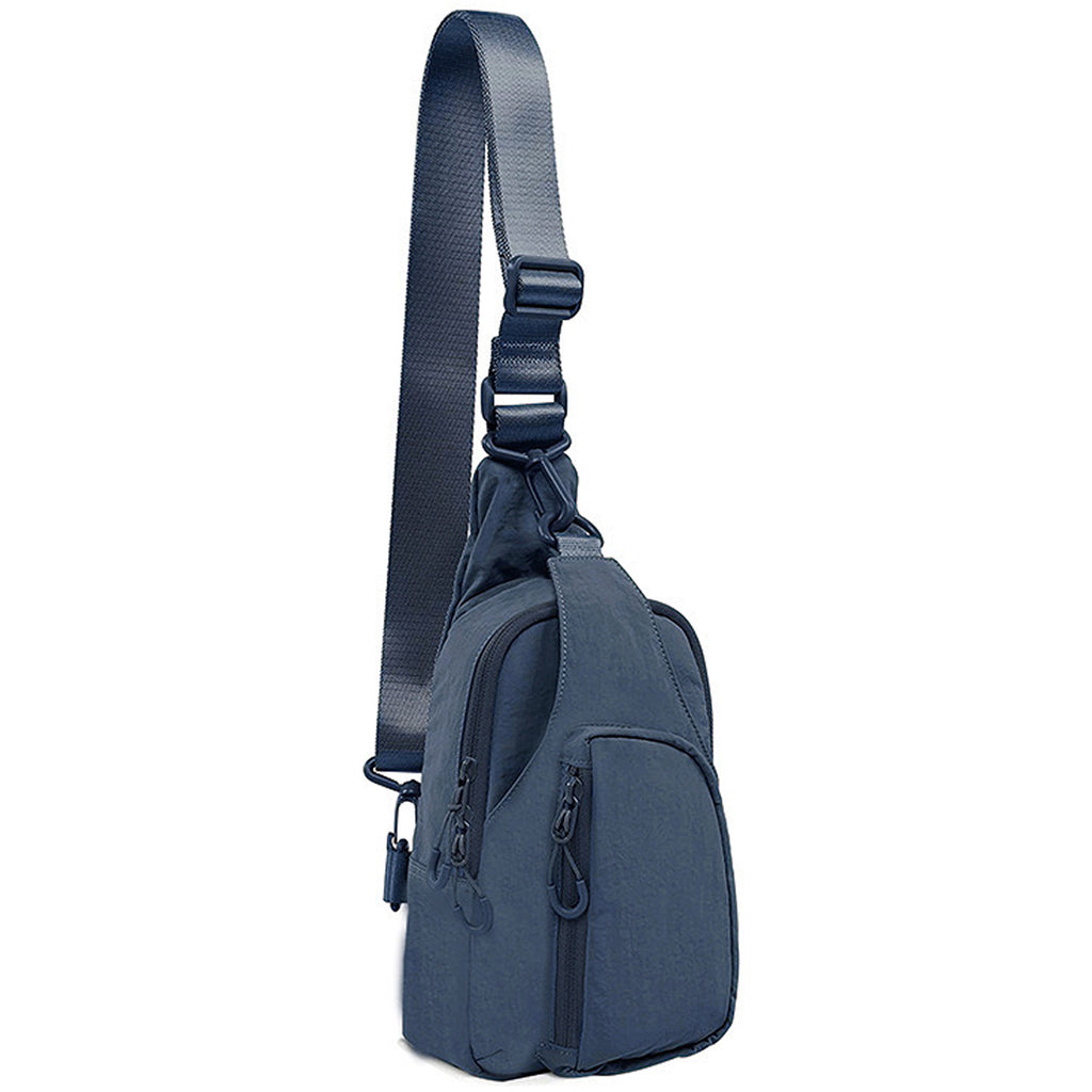 Julie's Nylon Sporty Crossbody Sling Bag - Blue