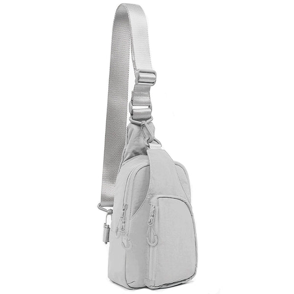 Julie's Nylon Sporty Crossbody Sling Bag - Grey – Ampere Creations