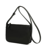 Poppy Biodegradable Vegan Leather Single Zip Crossbody - Black