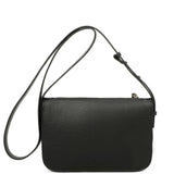 Poppy Biodegradable Vegan Leather Single Zip Crossbody - Black