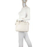 Ivy Biodegradable Vegan Leather Credit Card Zipper Satchel - Cream