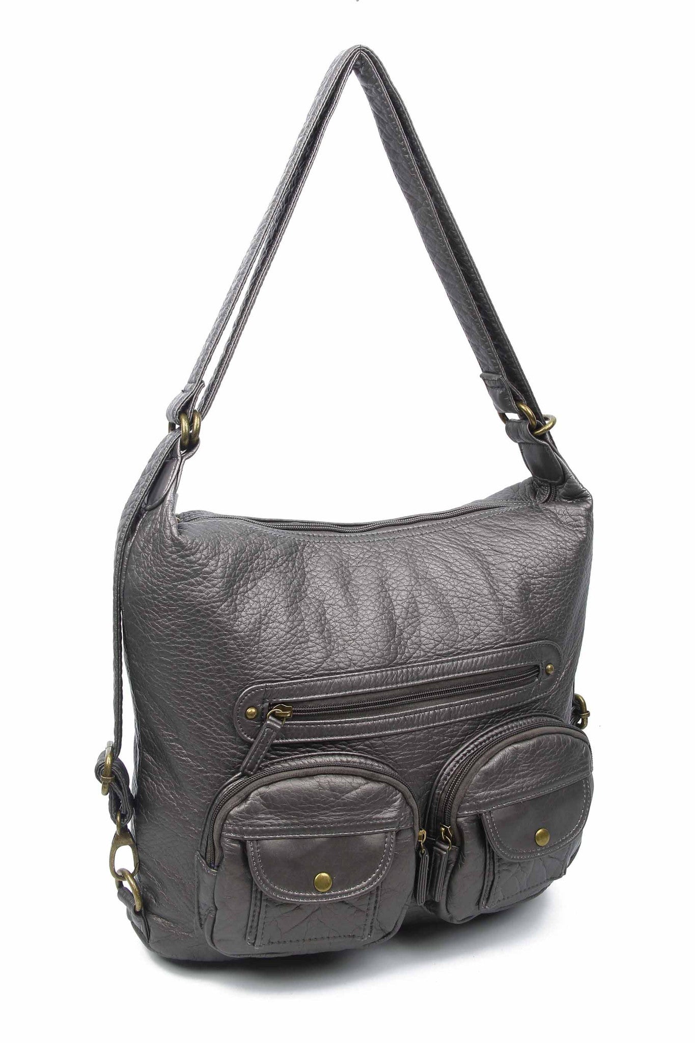 Small Rockstud Grainy Calfskin Crossbody Bag for Woman in Dove Gray |  Valentino US