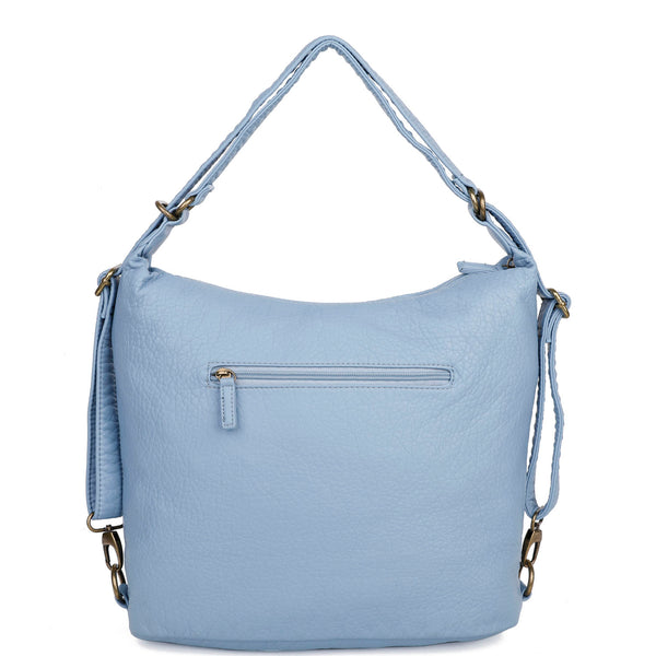 Convertible Crossbody Backpack - Baby Blue – Ampere Creations