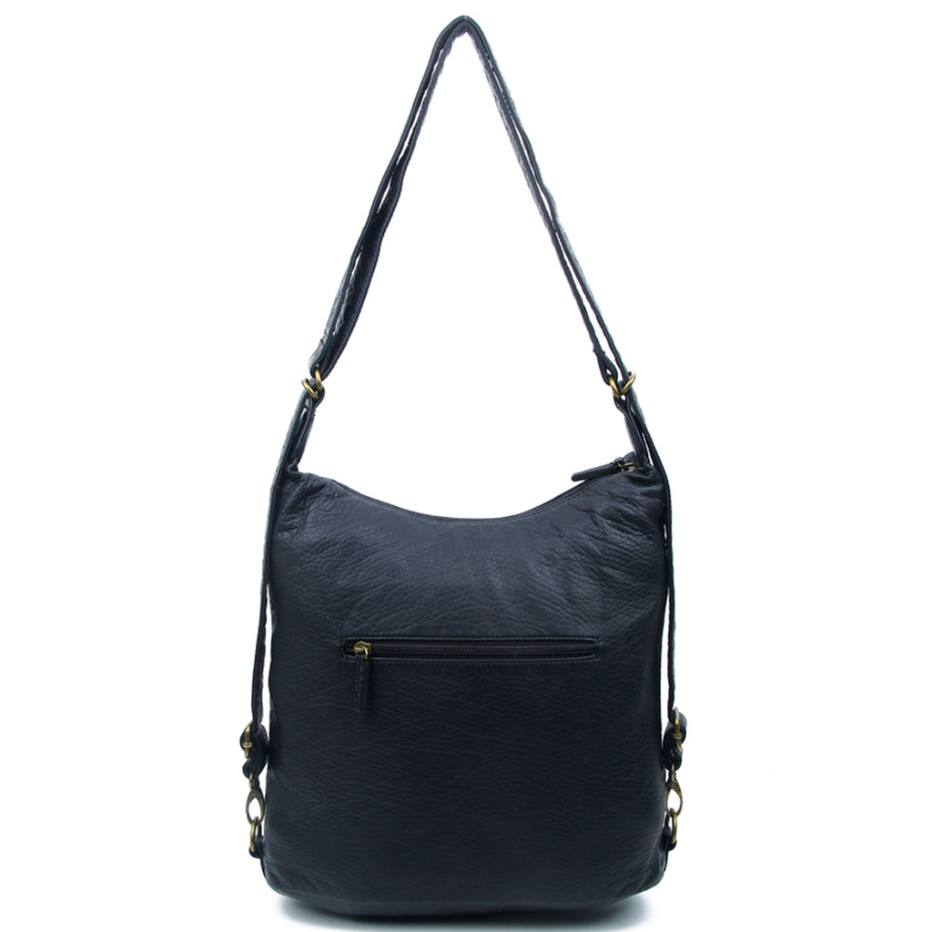 The Lisa Convertible Backpack Crossbody - Black – Ampere Creations
