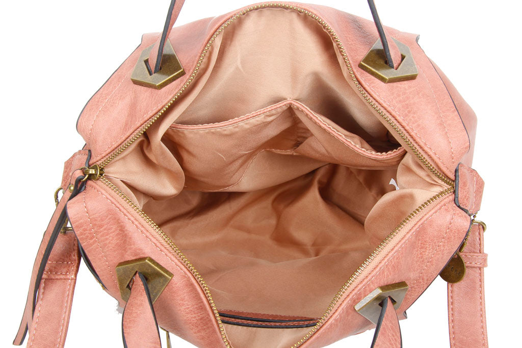 Nude discount satchel bag